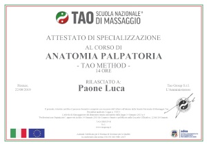 massaggio punti di anatomia palpatoria
